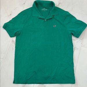 Vineyard Vines Men's Kelly green Polo Shirt worn once size small